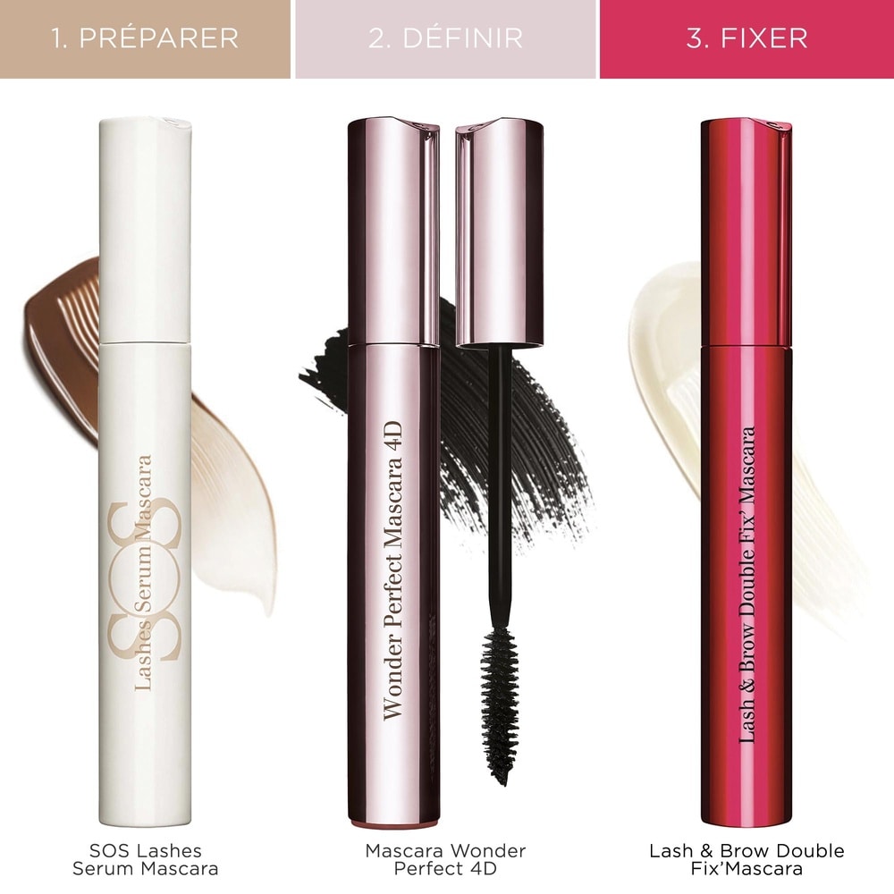 Clarins Mascara Wonder Perfect 4D Mascara haute définition volume, allongeant, recourbant