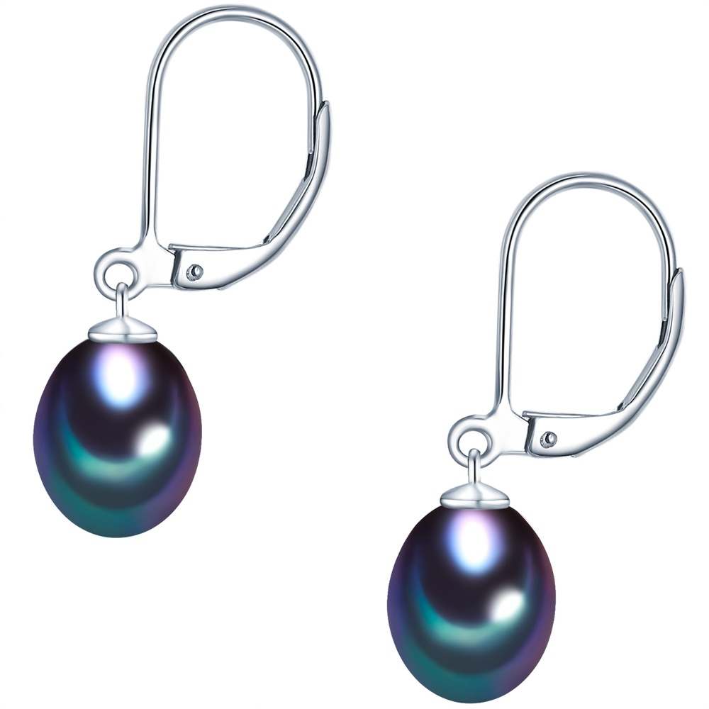 Valero Pearls Boucles d'oreille en perle Argent sterling Perle de culture d'eau douce en Argent Boucles d'oreilles