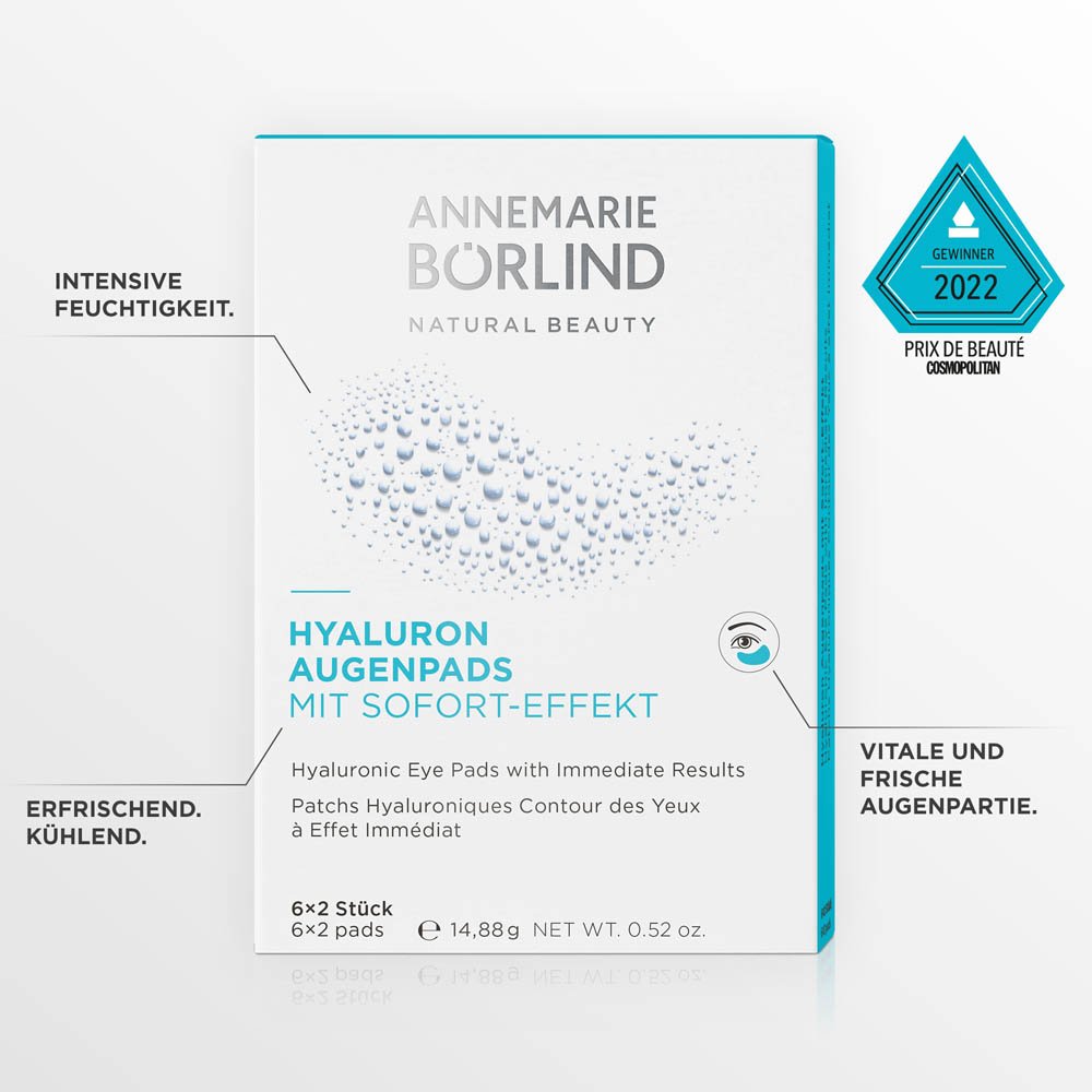 ANNEMARIE BÖRLIND AUGEN & LIPPENPFLEGE Hyaluron Augenpads mit Sofort-Effekt