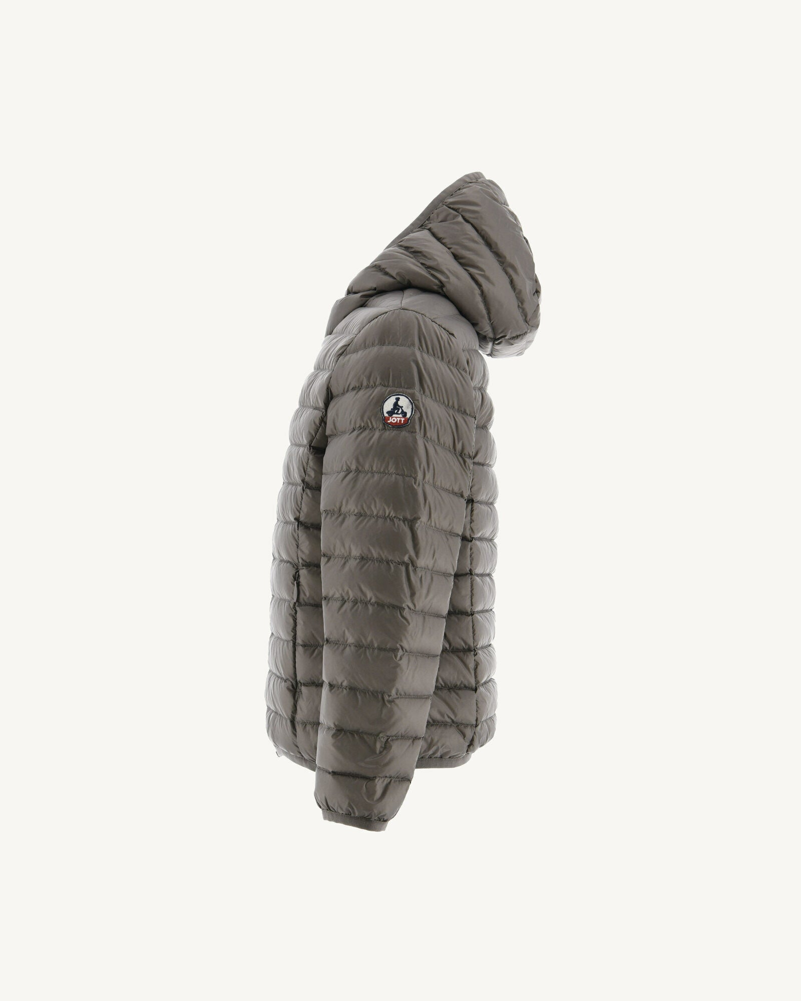 Doudoune légère à capuche enfant Taupe Hugo