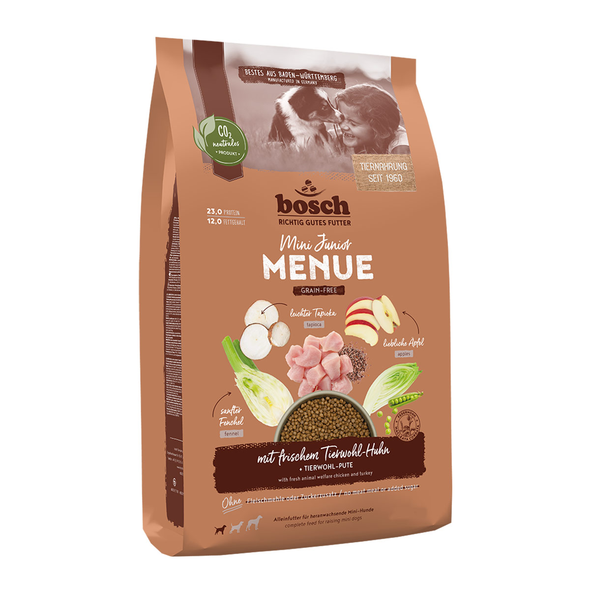 Bosch HPC MENUE Mini Junior Tierwohl-Huhn 1kg kaufen bei ZooRoyal