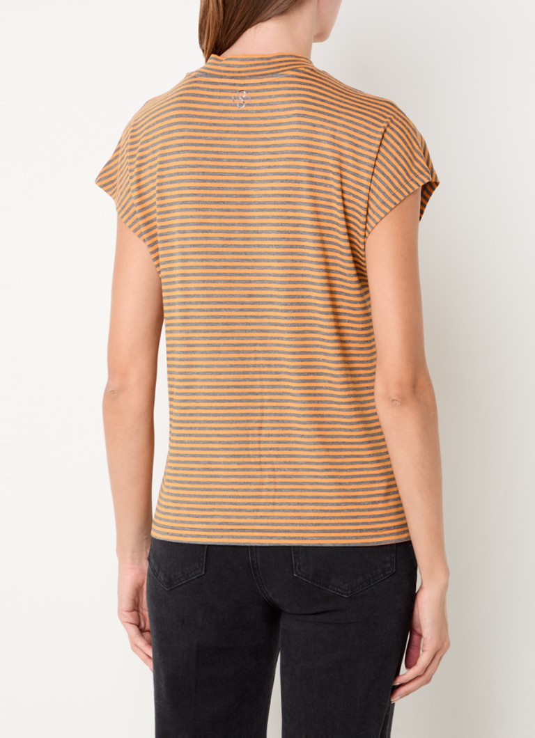 Maglione a collo alto a righe Top Summum