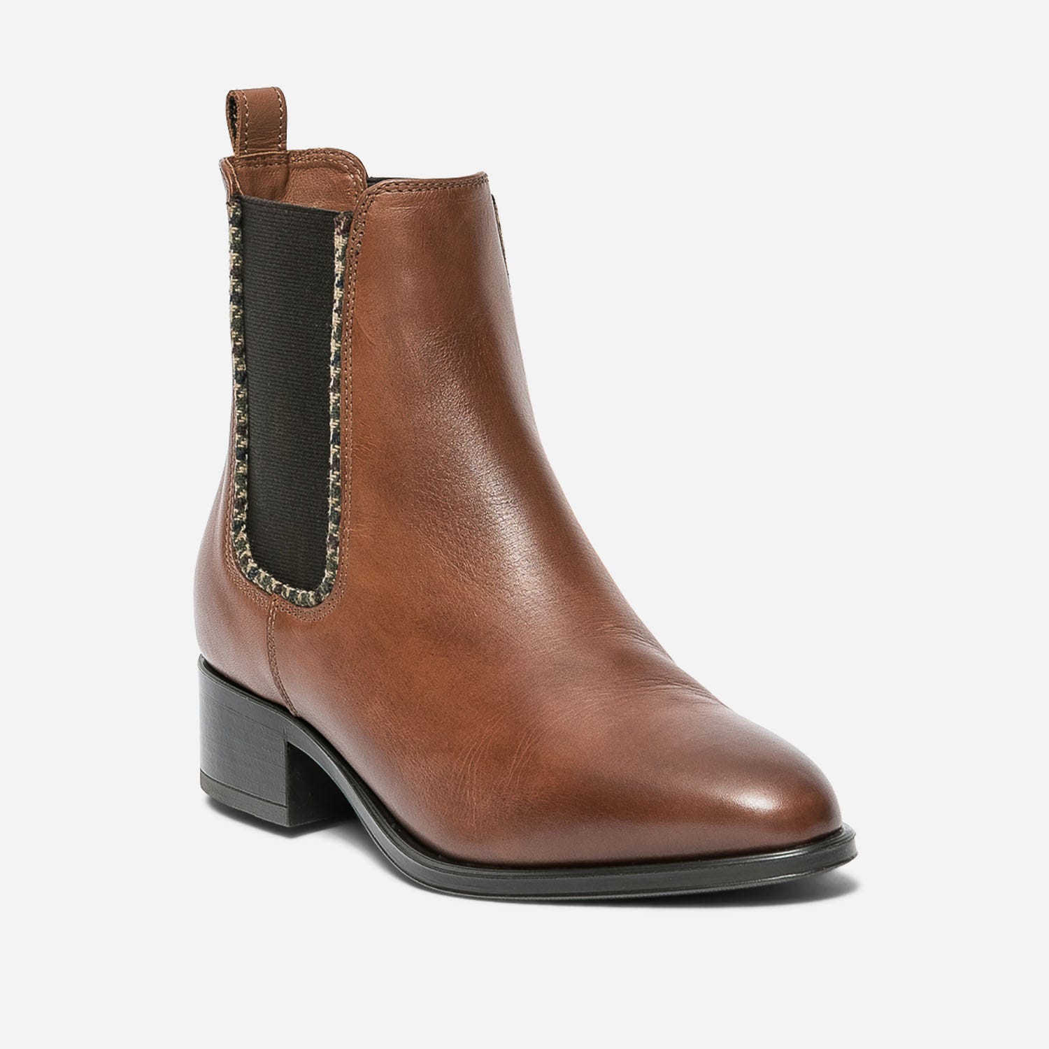 Chelsea boots cognac en cuir éco-conçu