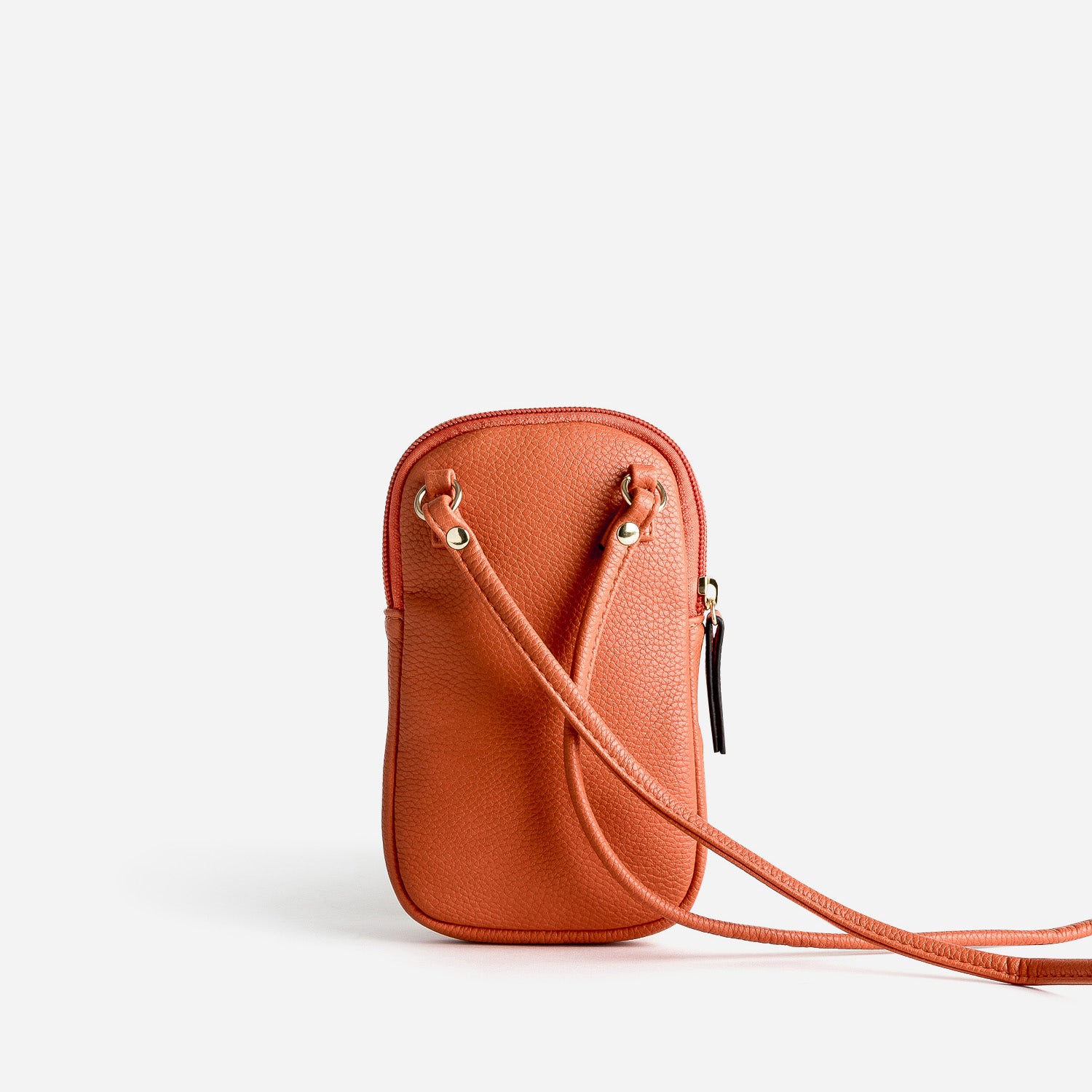 Sac bandoulière orange pour téléphone portable