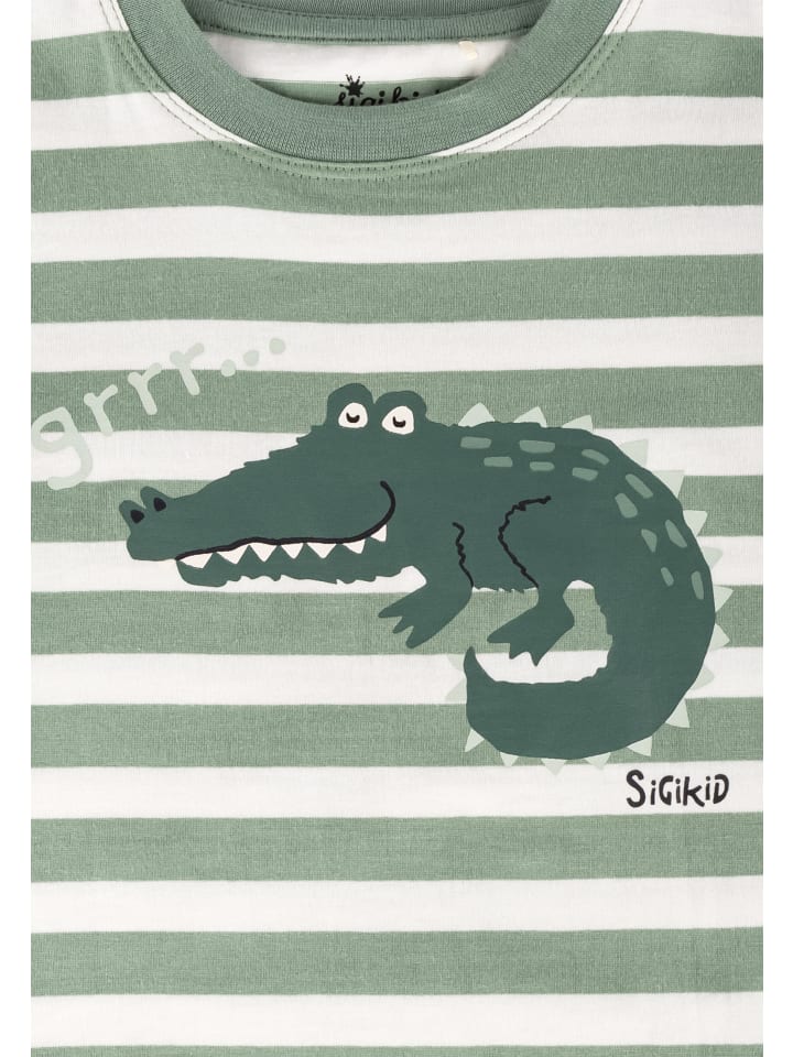Sigikid Pyjama, kurzarm Kinder Schlafanzug in mintgrün günstig kaufen