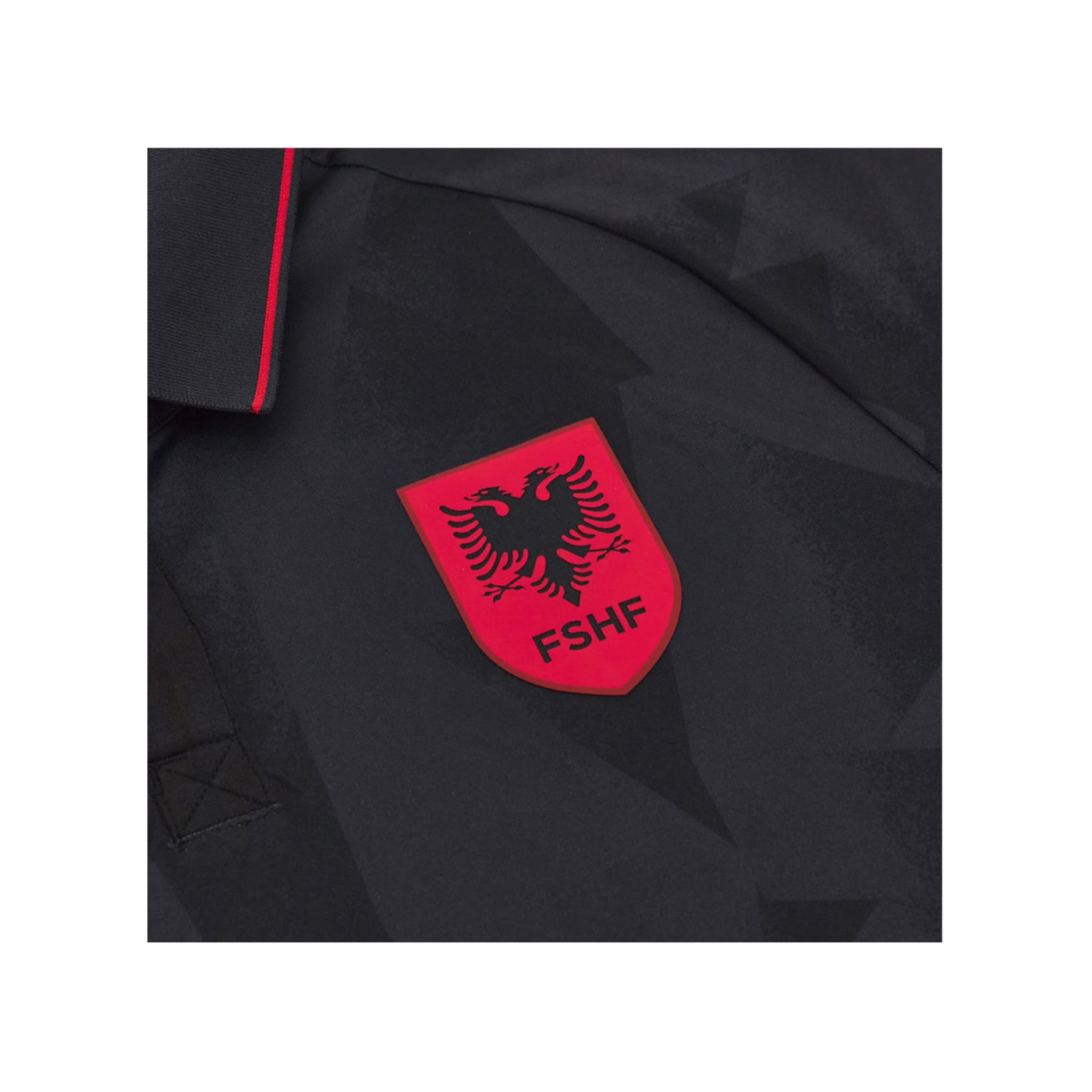 Macron Albanien Trikot 3rd EM 2024 Kids Schwarz