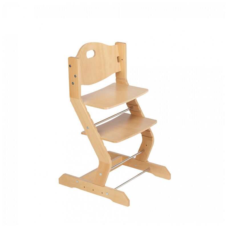 Chaise haute en hêtre massif naturel