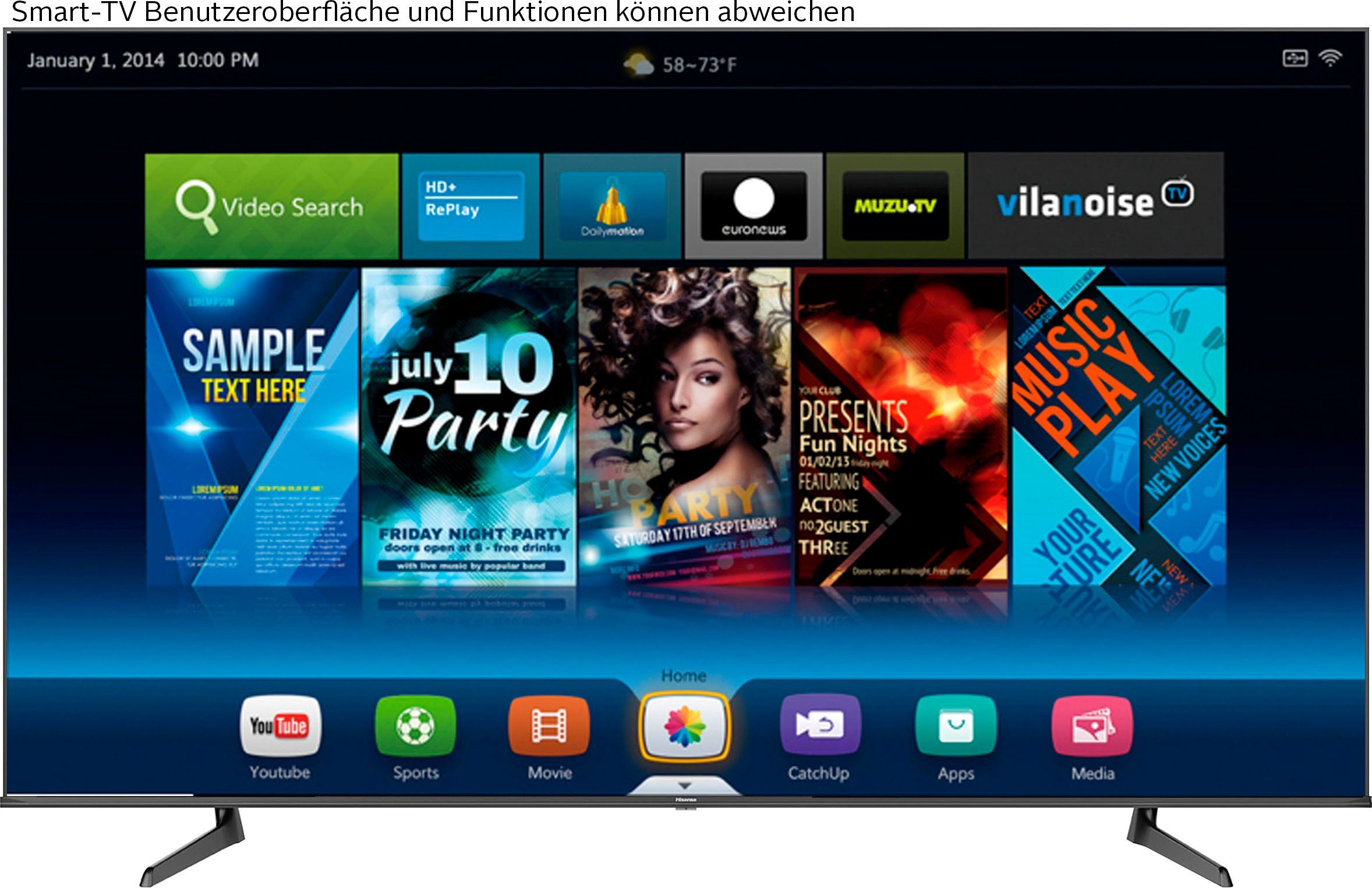Hisense 85A6EG LED-Fernseher (216 cm/85 Zoll, 4K Ultra HD, Smart-TV)