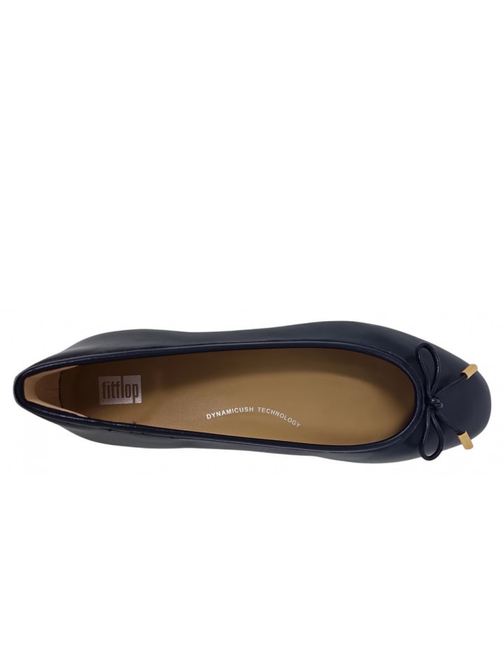 fitflop Ballerina Delicato Bow Soft in Blau günstig kaufen