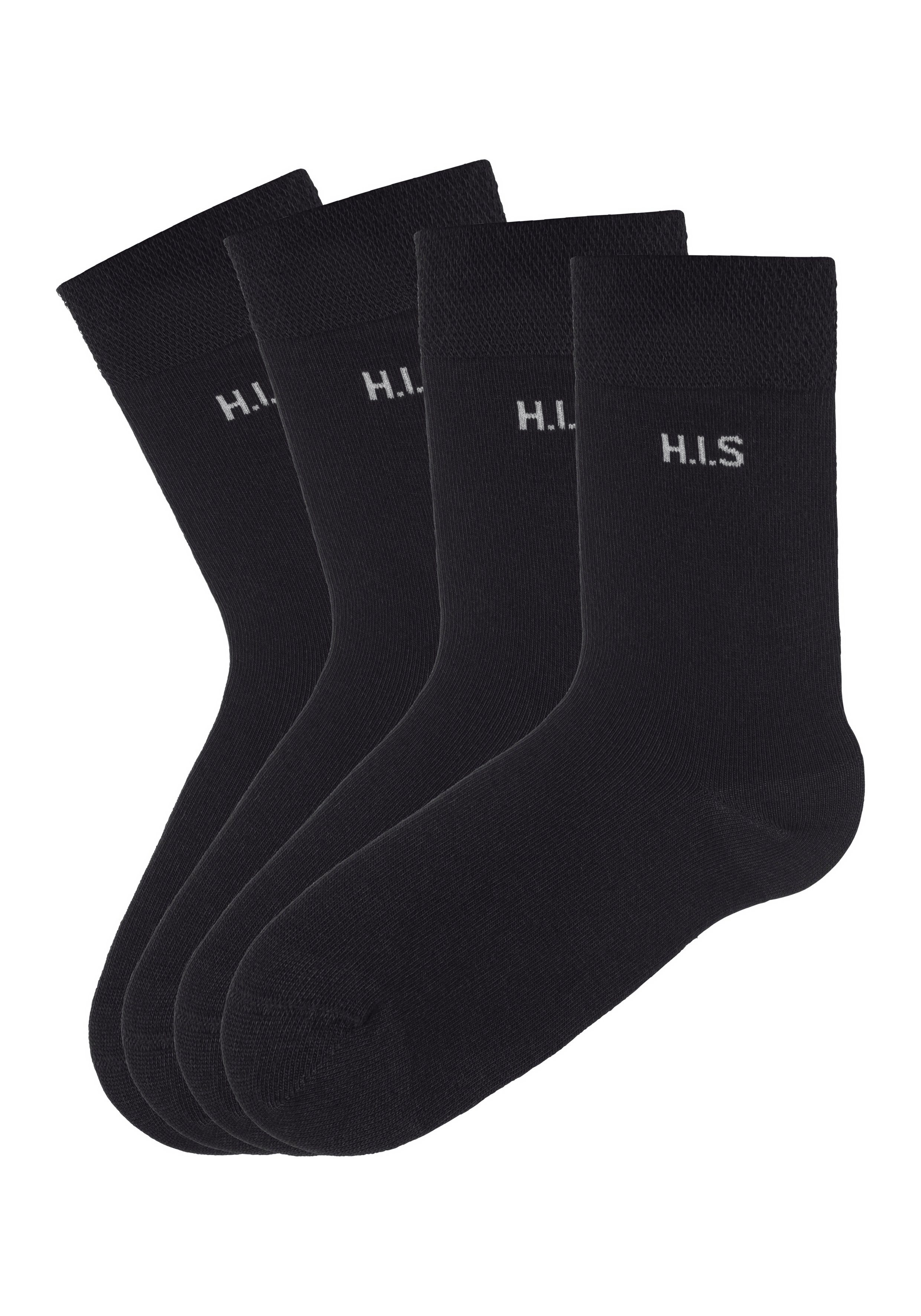 H.I.S Socken (Set, 4-Paar) ohne einschneidendes Bündchen