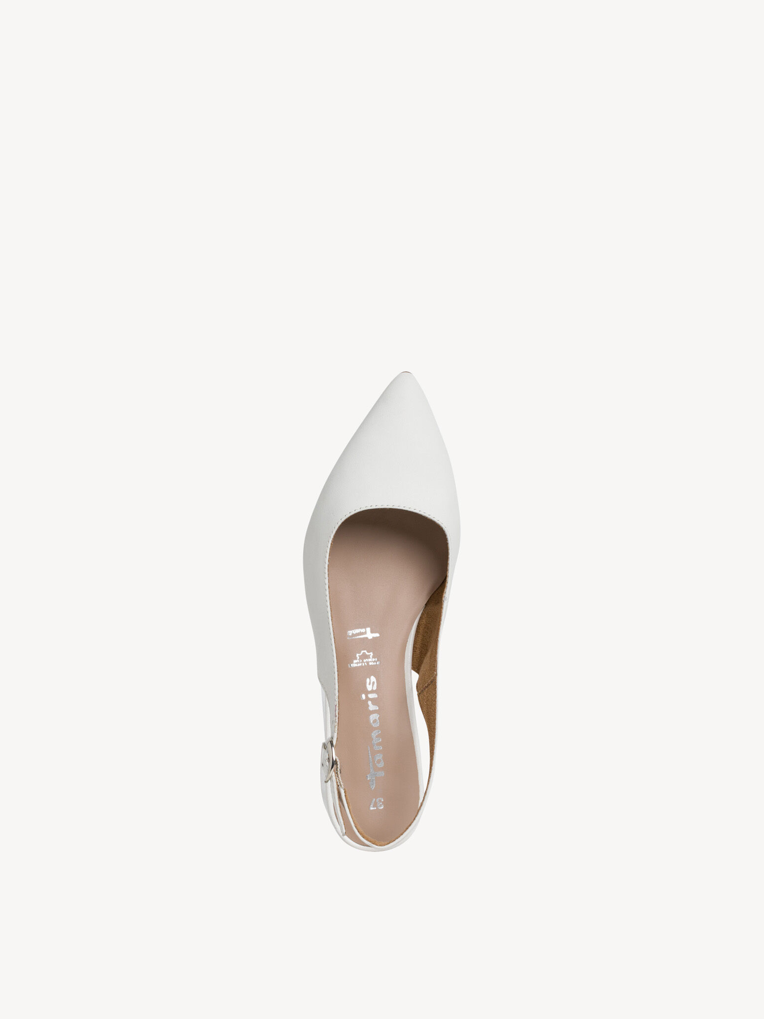 Escarpin en cuir - blanc