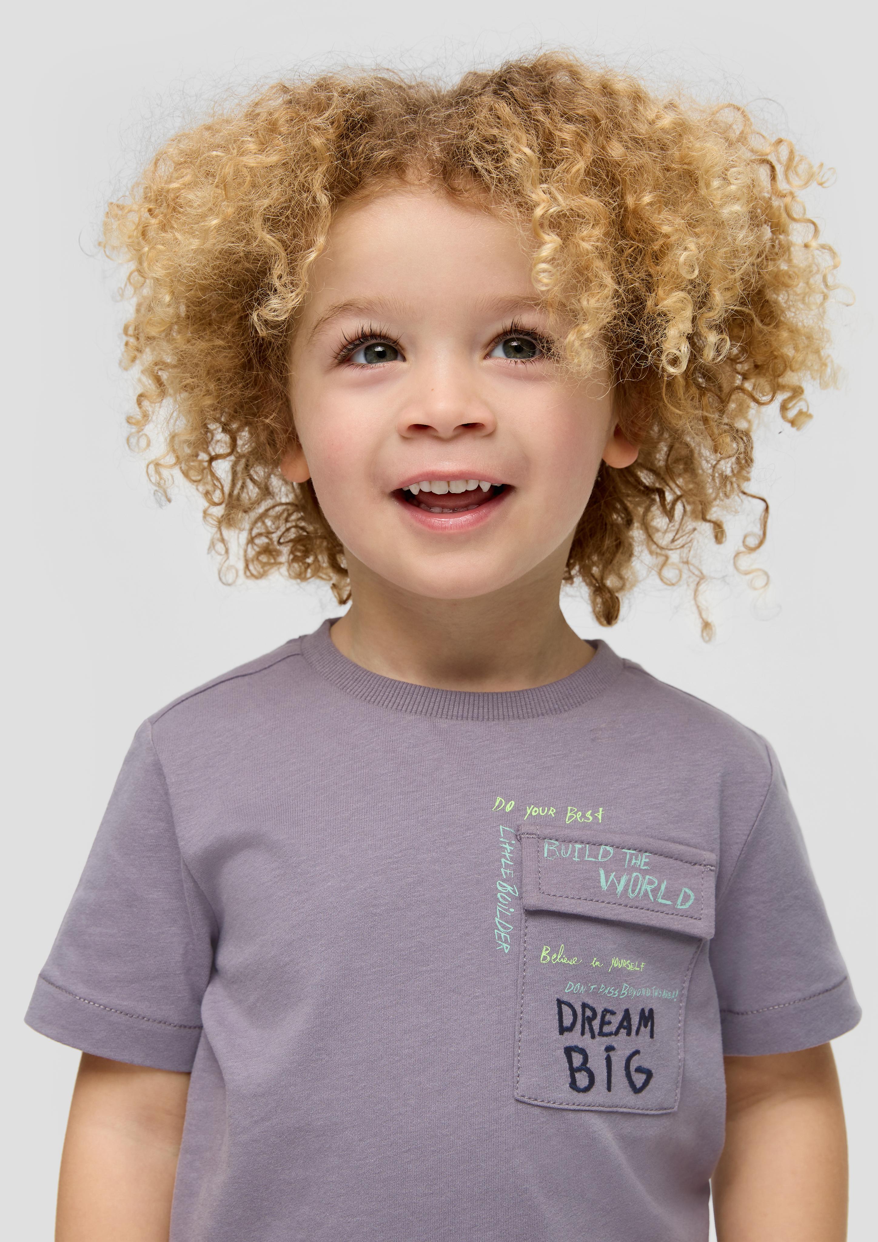 T-Shirt mit Brusttasche  2140419-9206