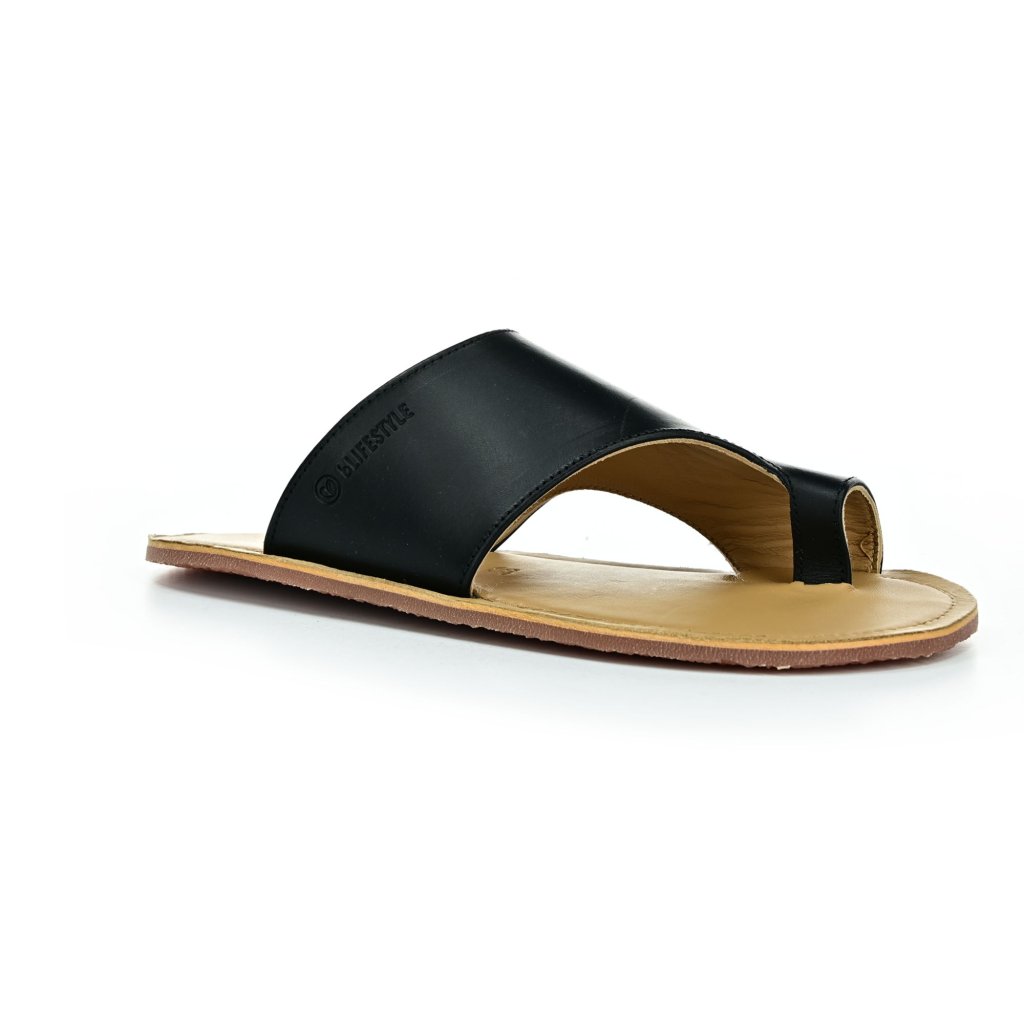 bLifestyle Freeestyle schwarze Barfußsandalen