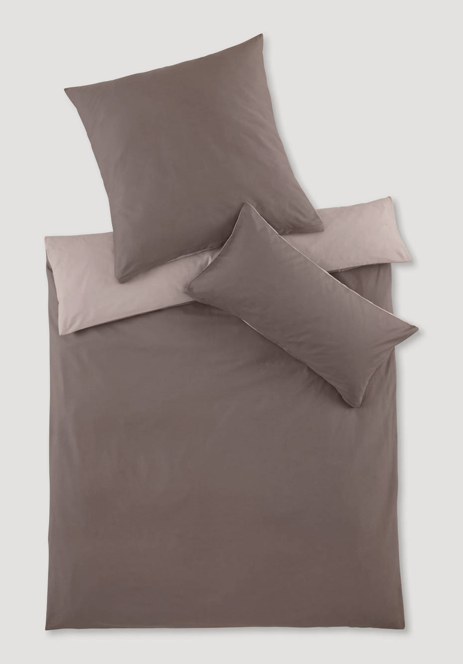 Satin Wendebettwäsche-Set aus reiner Bio-Baumwolle