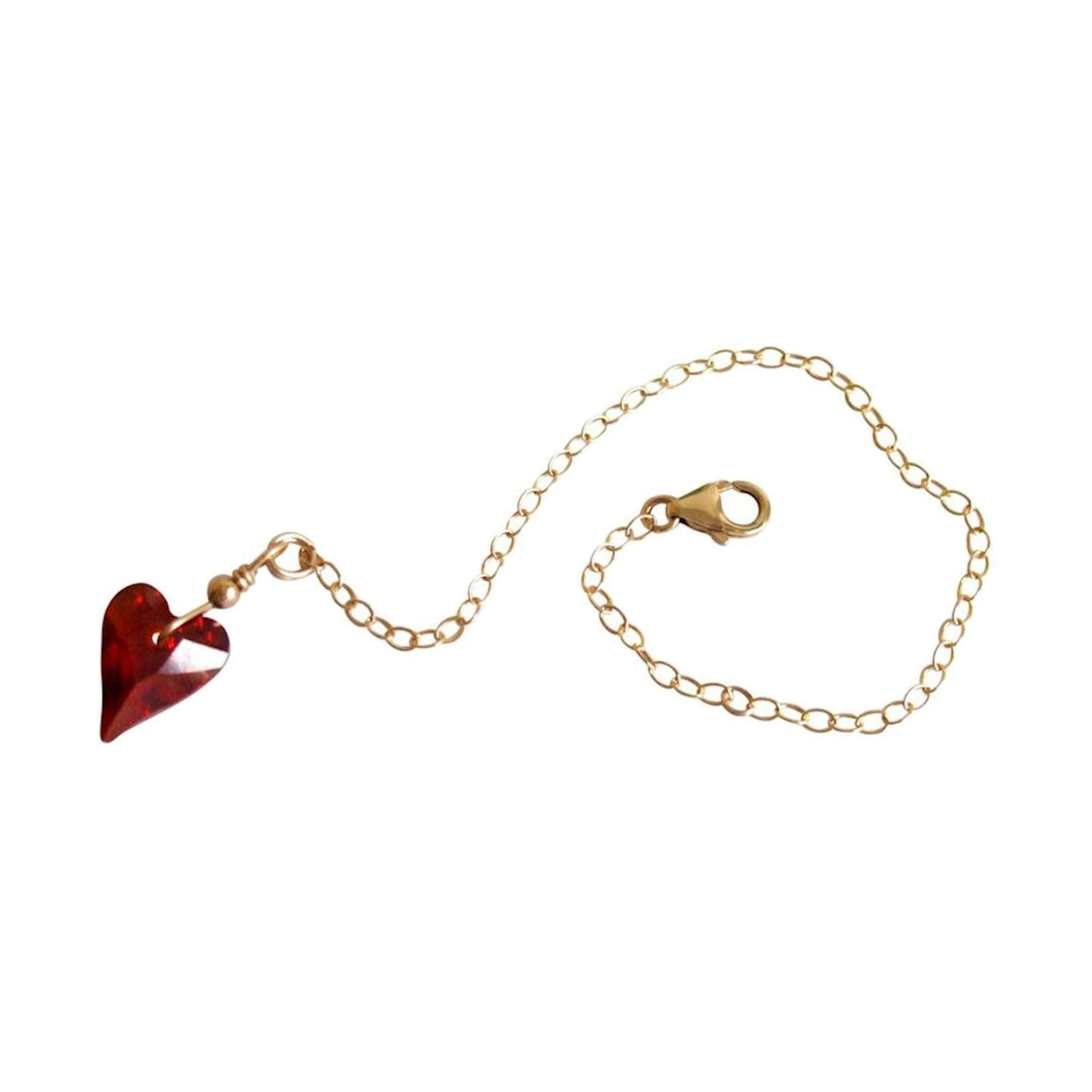 Armband 'Herz Red Magma'