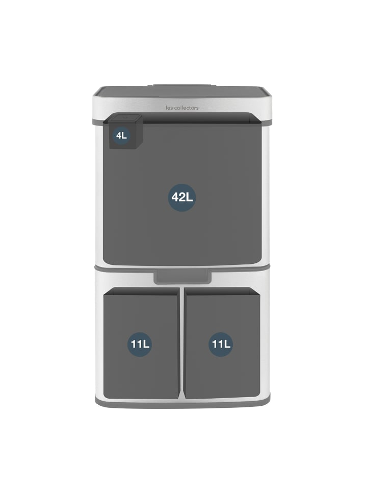 Les collectors Sensormülleimer 64L N°1010 Silver günstig kaufen onesize