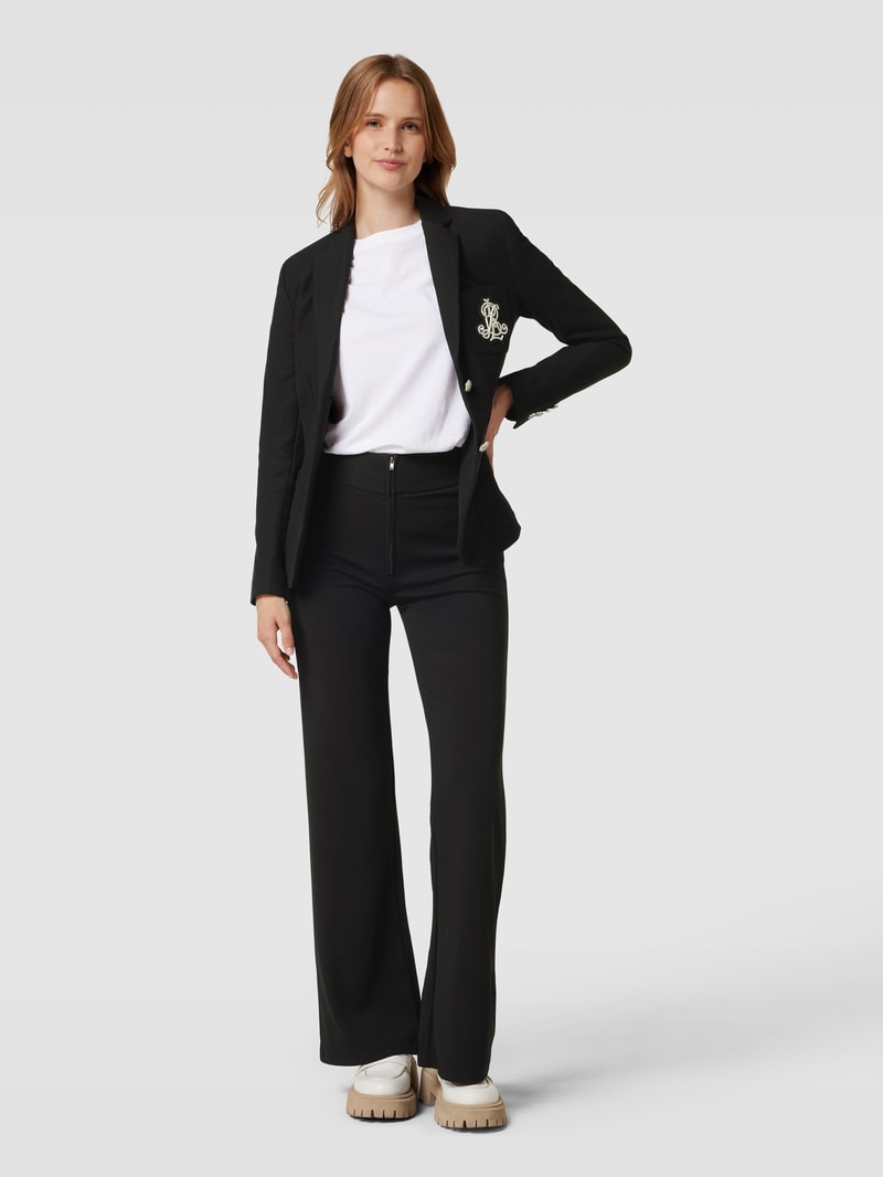 Blazer mit Label-Detail Modell 'ANFISA' in schwarz