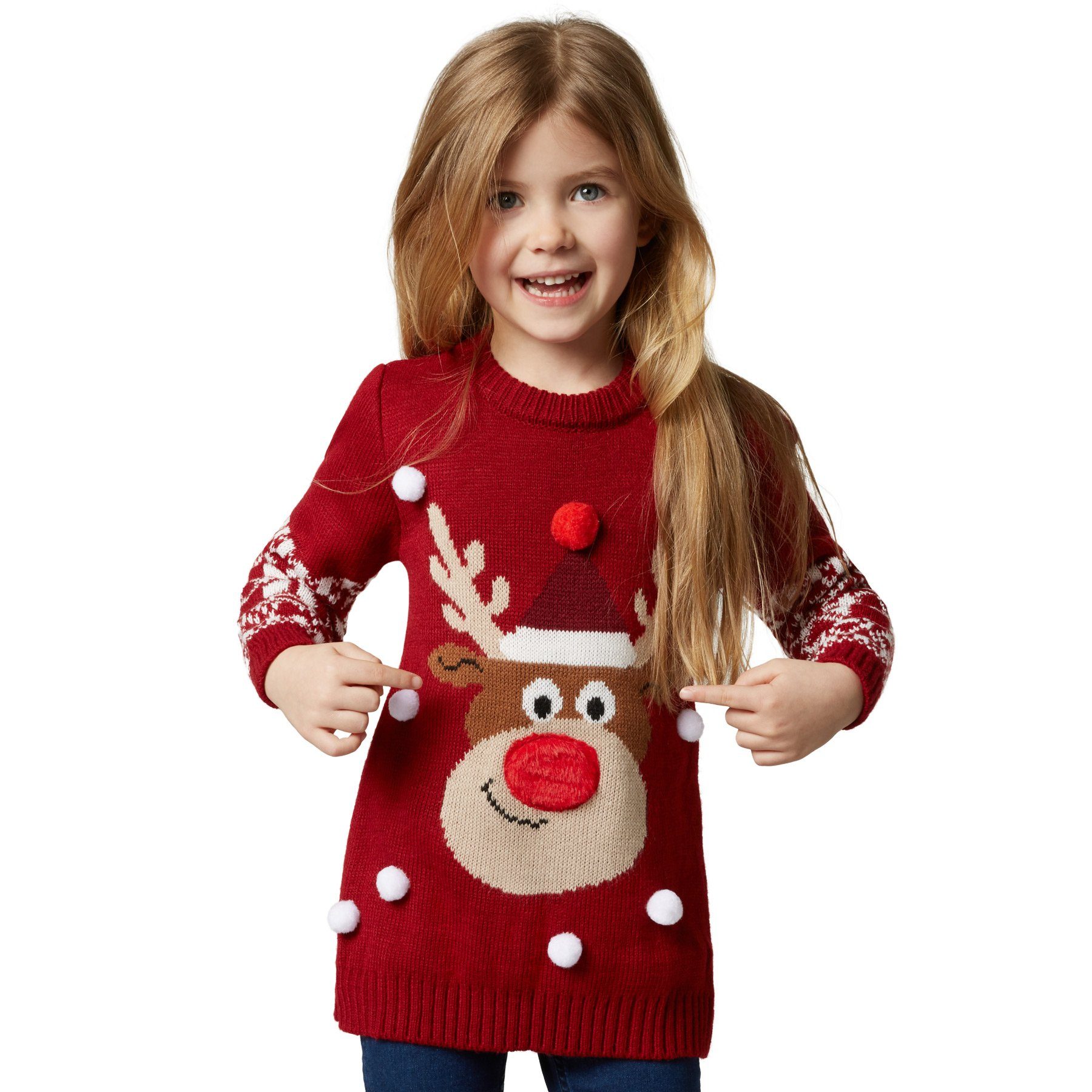 dressforfun Weihnachtspullover Weihnachtspullover Rudi Rentier für Korientalisch