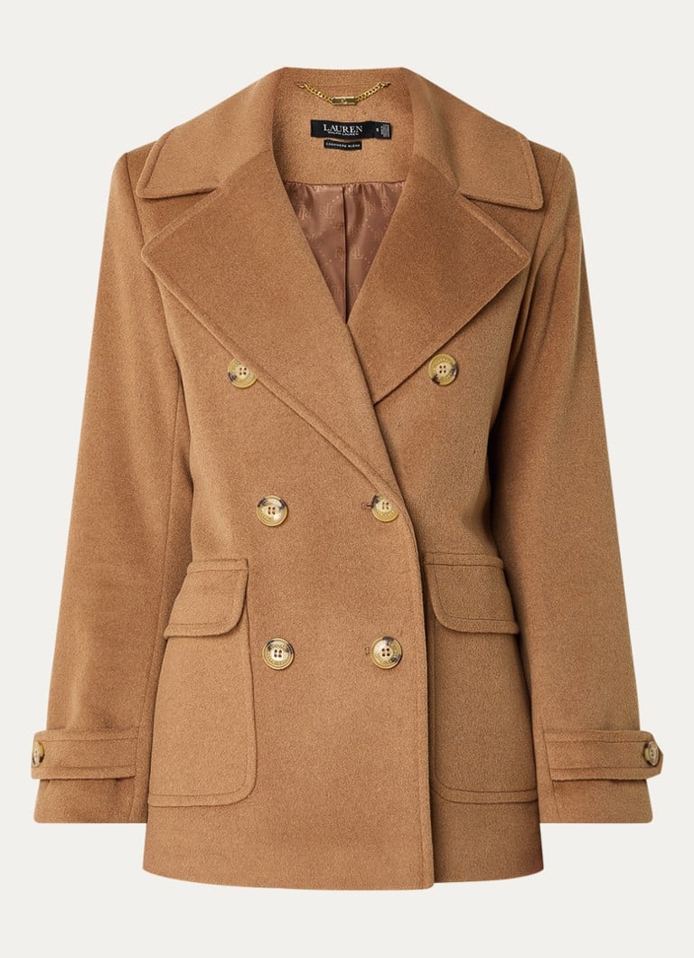 Παλτό από μείγμα μαλλιού Ralph Lauren με τσέπες με καπάκι