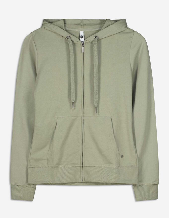 Sweatjacke - Kapuze mit Tunnelzug