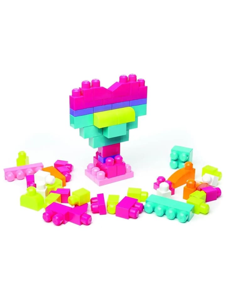 Mattel Mega Bloks Bausteinebeutel pink (60 Teile) günstig kaufen onesize