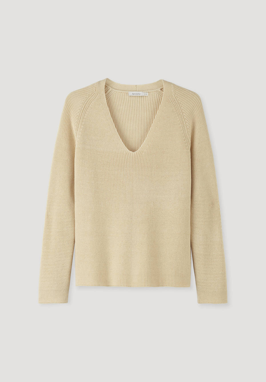 V-Pullover aus reiner Bio-Baumwolle