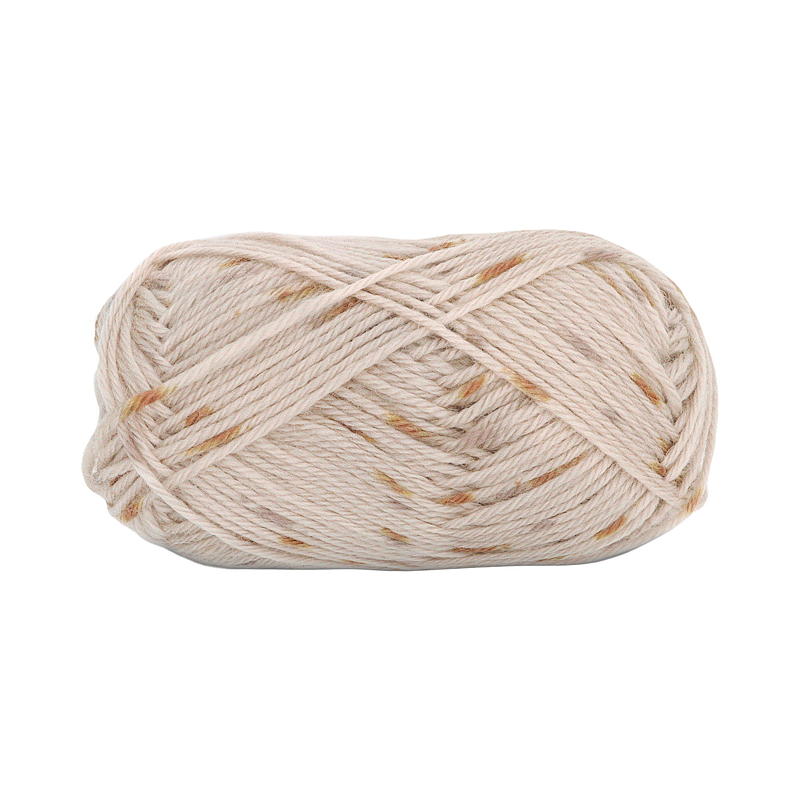 Superwash ullgarn beige/brun multi
