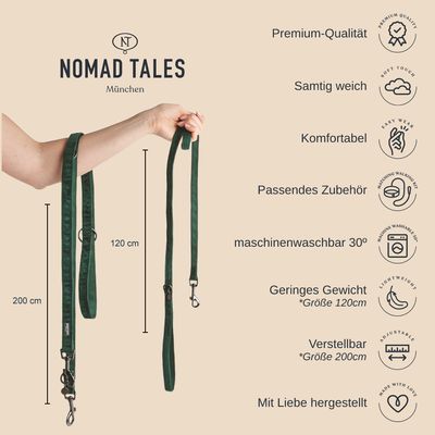 Nomad Tales Blush Hundeleine, rosé
