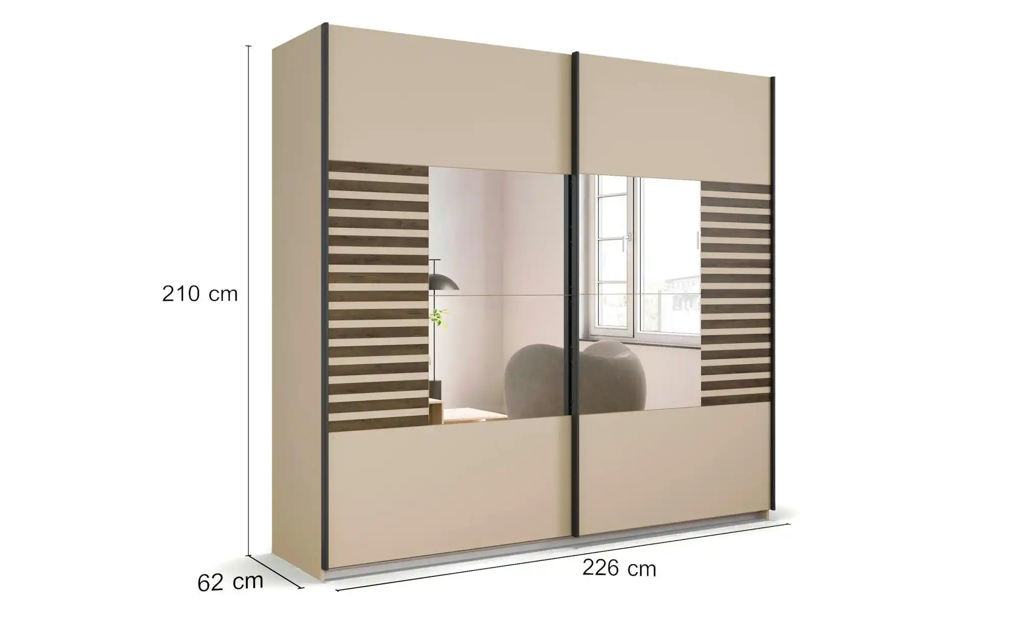 Schwebetürenschrank Bridgend