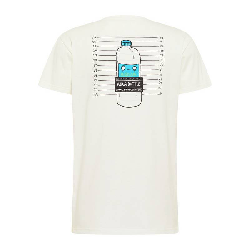 SOMWR T-Shirt With Aqua Bottle Back Print T-Shirt Herren