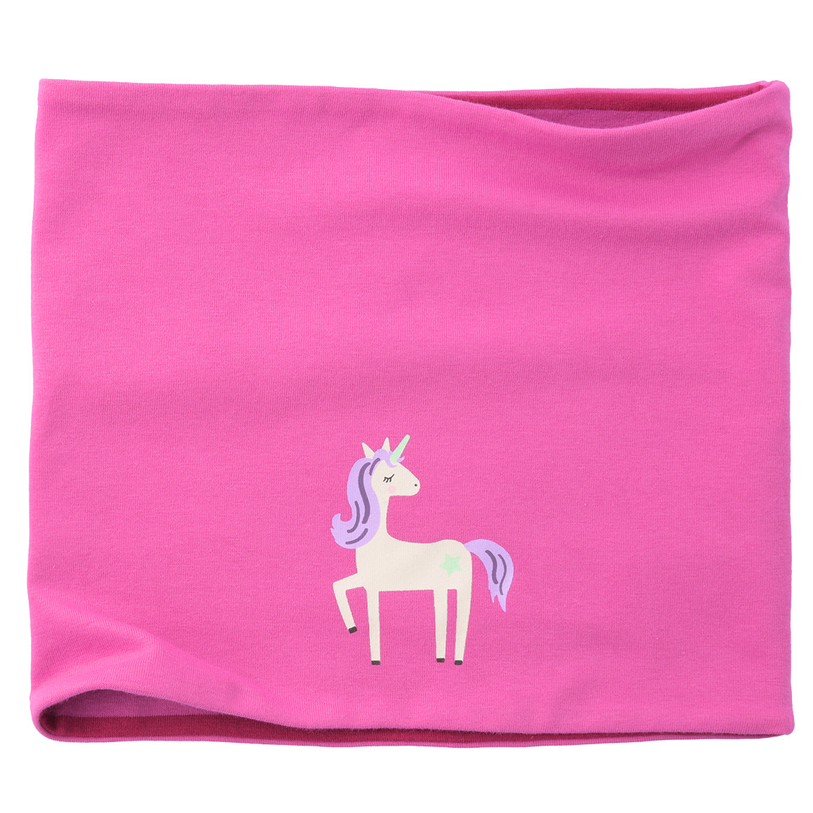 Mädchen Rundschal mit Einhorn-Motiv