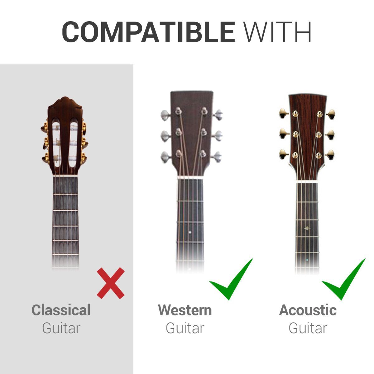 kwmobile Saiten Gitarrensaiten-Set für Akustik- & Westerngitarre - 6 Saiten