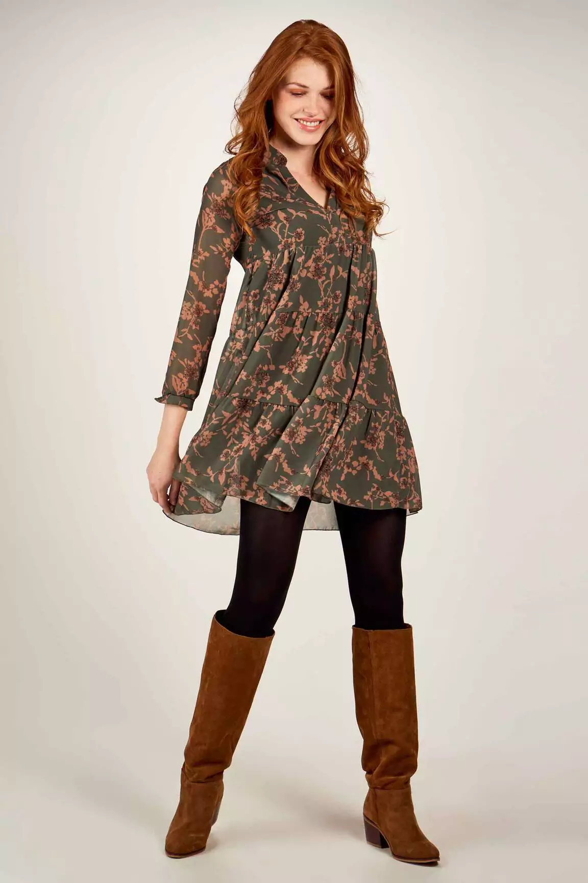 Zabaione Robes Mi Longues Femme couleur vert