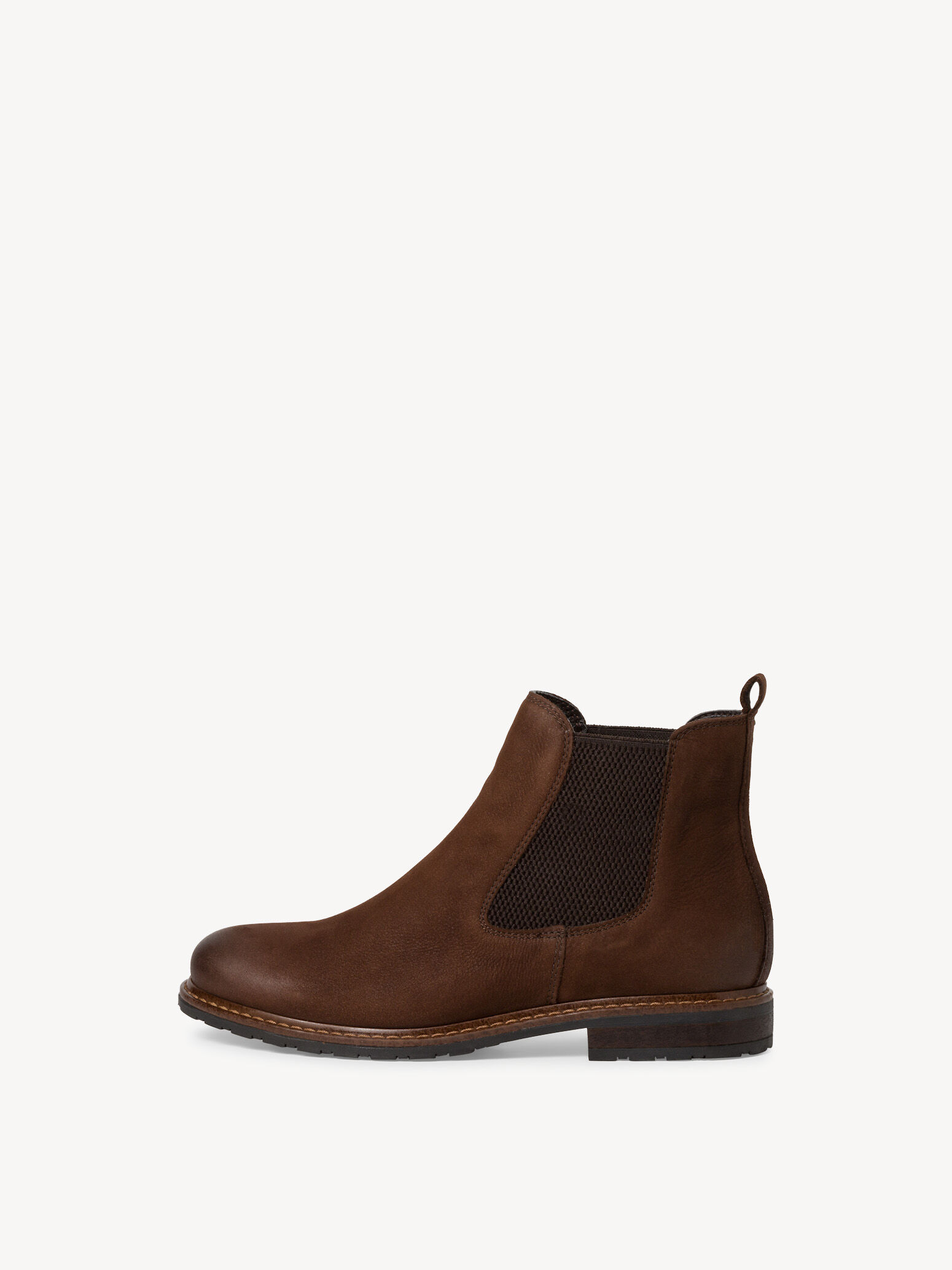 Bottine Chelsea en cuir - marron