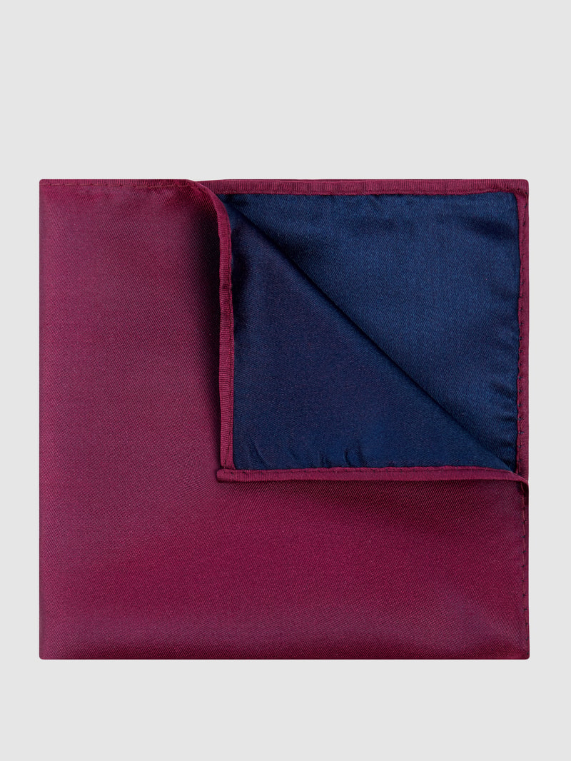 Einstecktuch aus Seide in fuchsia
