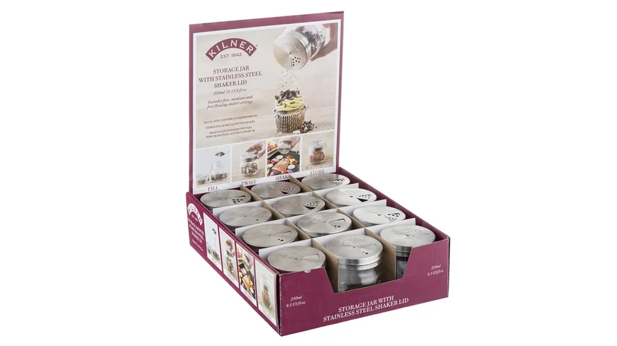 KILNER Streu-Gläschen mit Drehverschluß