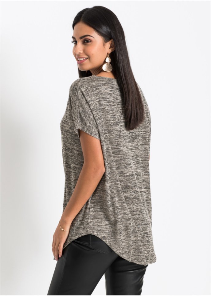 Oversize-Shirt mit Reißverschluss