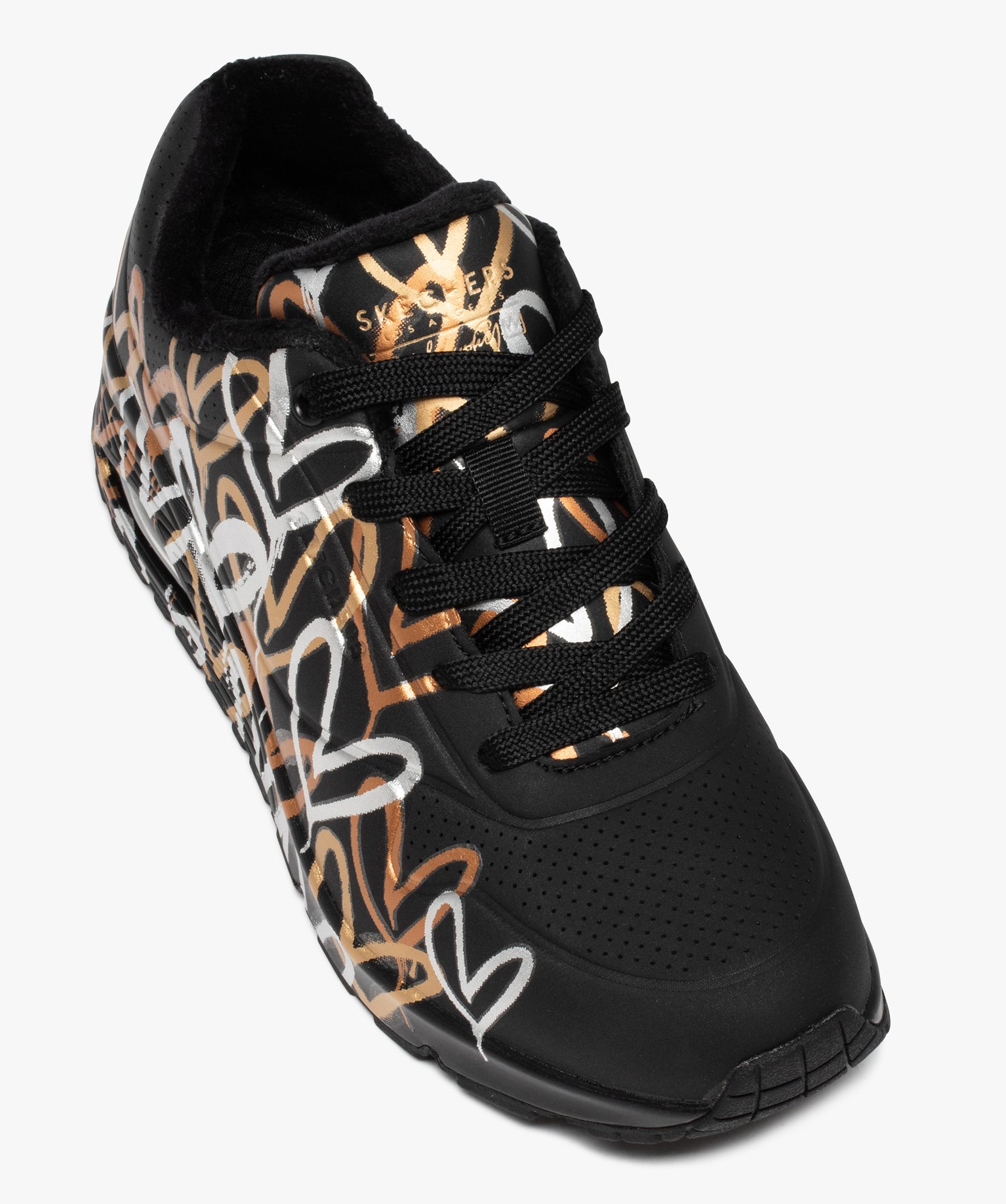Baskets femme imprimées curs métallisés - Skechers X Ja... noir | GEMO