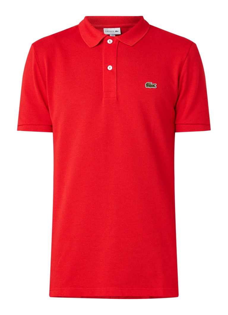 Lacoste slim fit polo made of cotton piqué