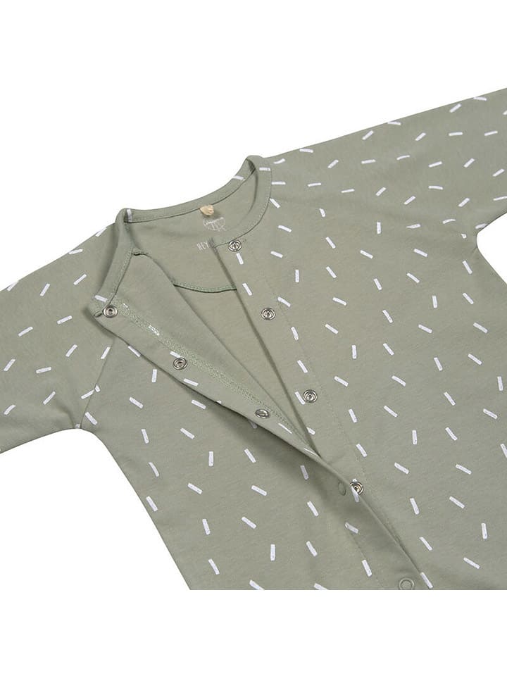 Lässig Schlafanzug mit Füßchen in Khaki günstig kaufen