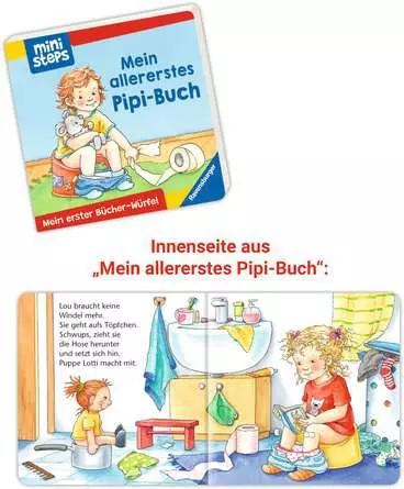 ministeps: Mein erster Bücher-Würfel: Töpfchen, Schnuller, Gute Nacht (Bücher-Set)