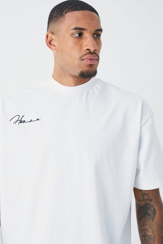 Tall Oversize T-Shirt mit Stickerei
