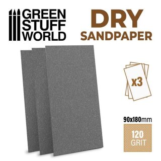 Schleifpapier 180x90mm - DRY 120 Körnung