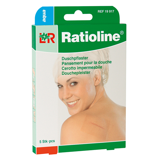 RATIOLINE aqua Duschpflaster Plus 10x15 cm steril  5 St  Pflaster