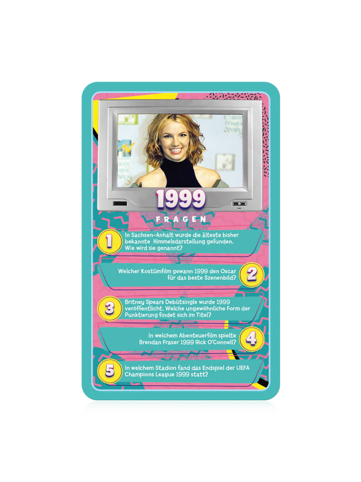 Winning Moves Top Trumps Quiz 90er Ratespiel Wissensspiel in bunt günstig kaufen onesize