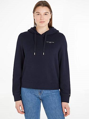 TOMMY HILFIGER Damen Sweatshirt 1985 RLX MINI CORP LOGO HOODIE