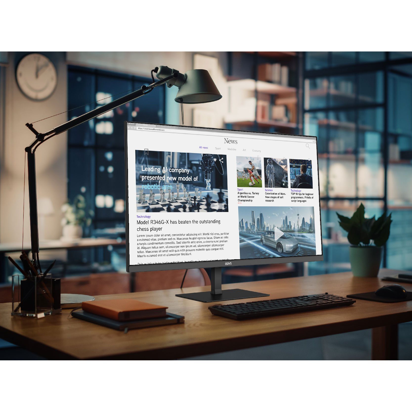 Odys i27 Office & Gaming Monitor LED-Monitor (69 cm/27 