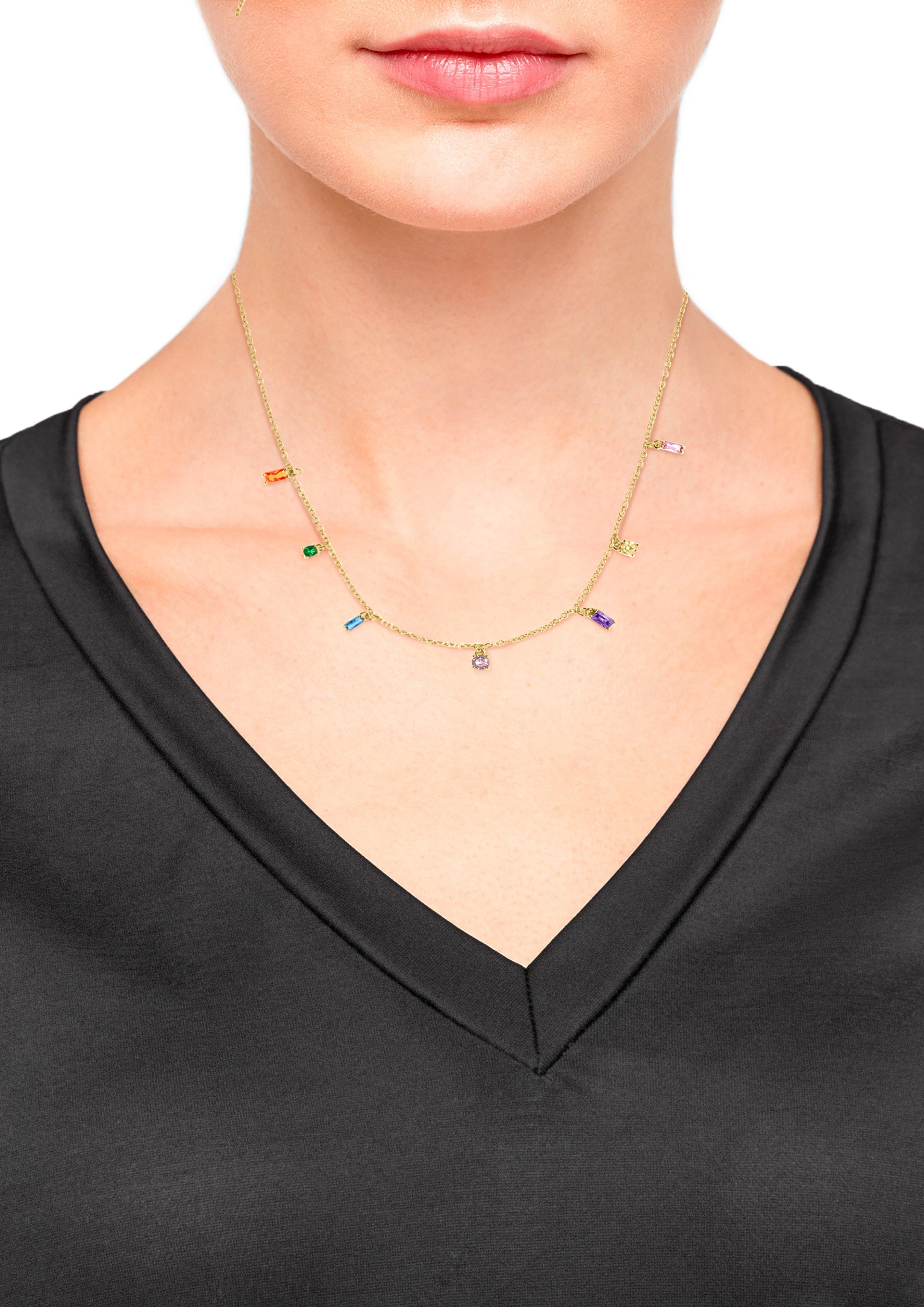 Halskette mit Zirkoniasteinen  6007955-19E0