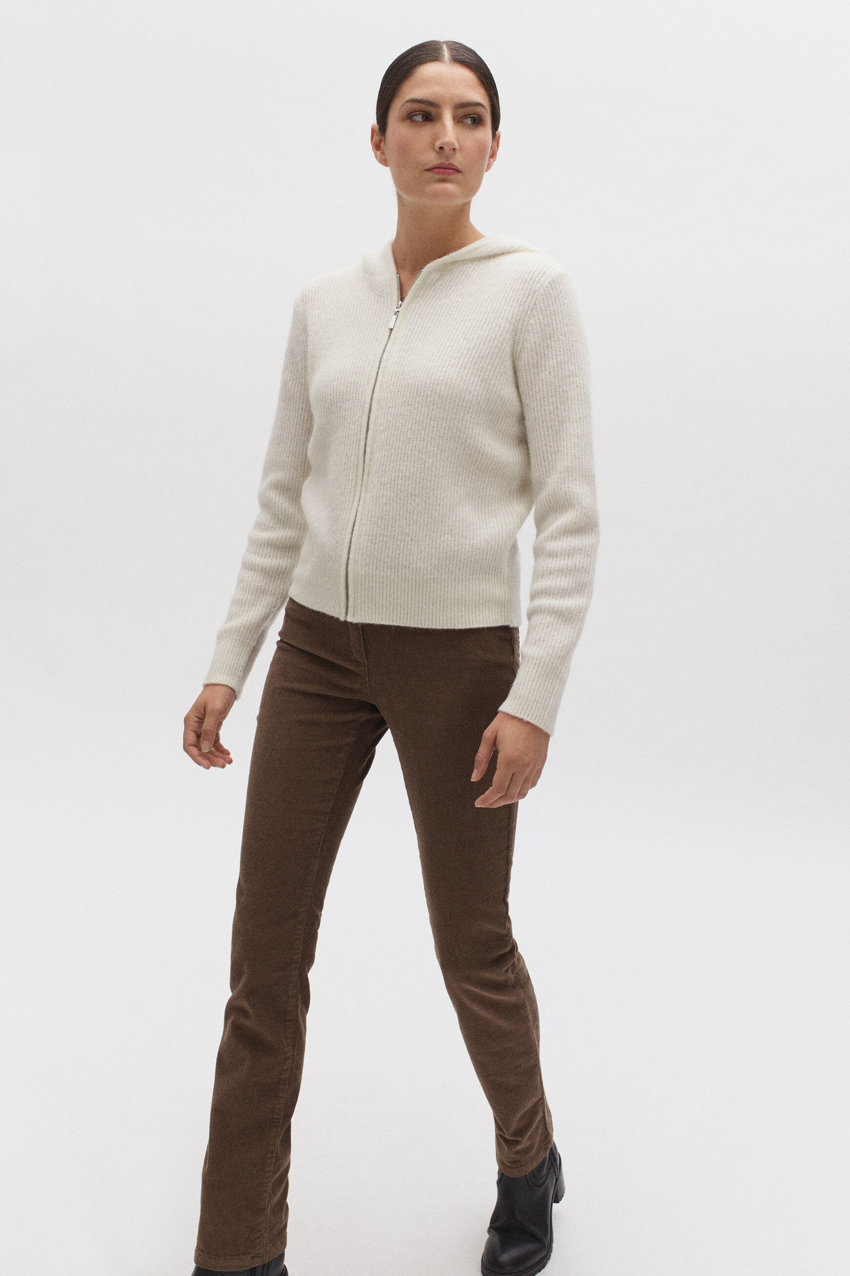 pantalon chicago velours taupe femme