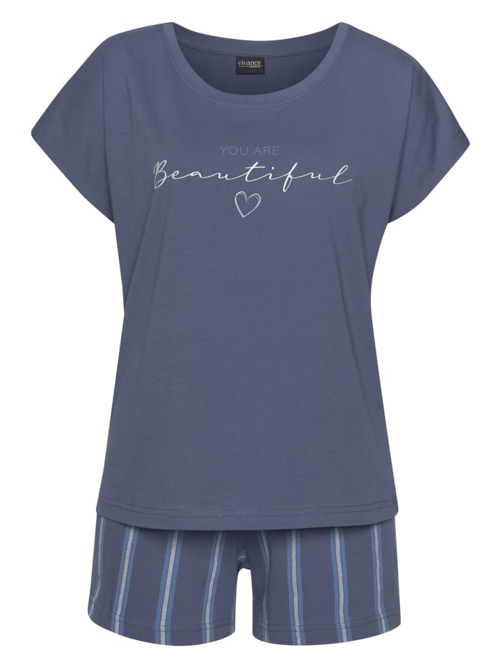 VIVANCE DREAMS Shorty in blau-gestreift günstig kaufen